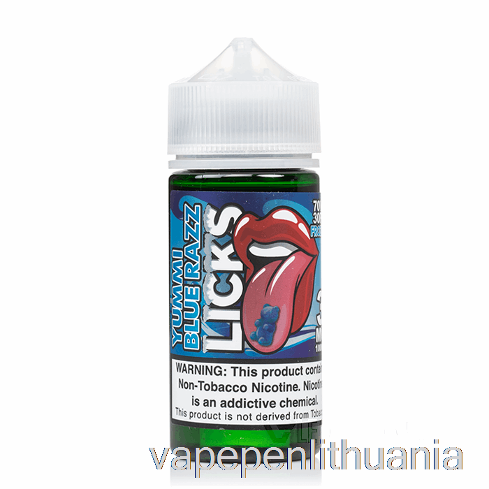 Frozty Yummi Blue Raspberry - Licks Roll Upz - 100ml 3mg Vape Skystis